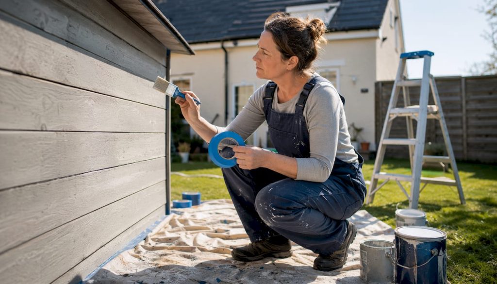 Irish homeowner preparing room for painting
